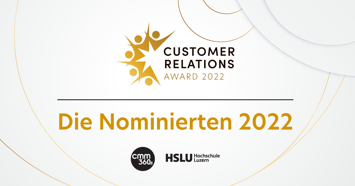 Nominiert für den Customer Relations Award 2022